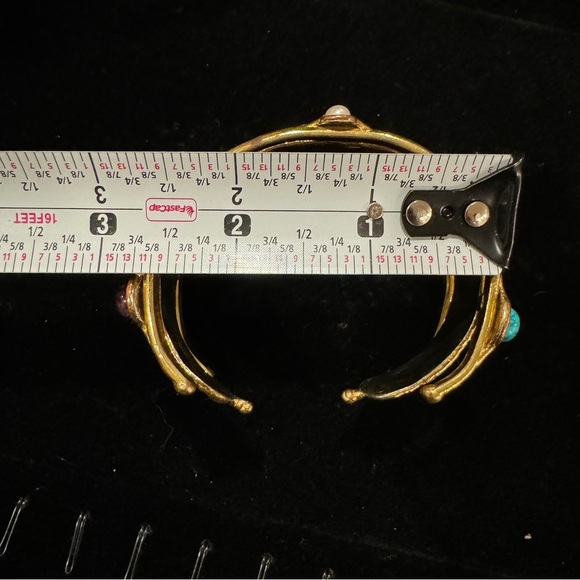 Stone Pearl Bangle Bracelet - Picture 4 of 13